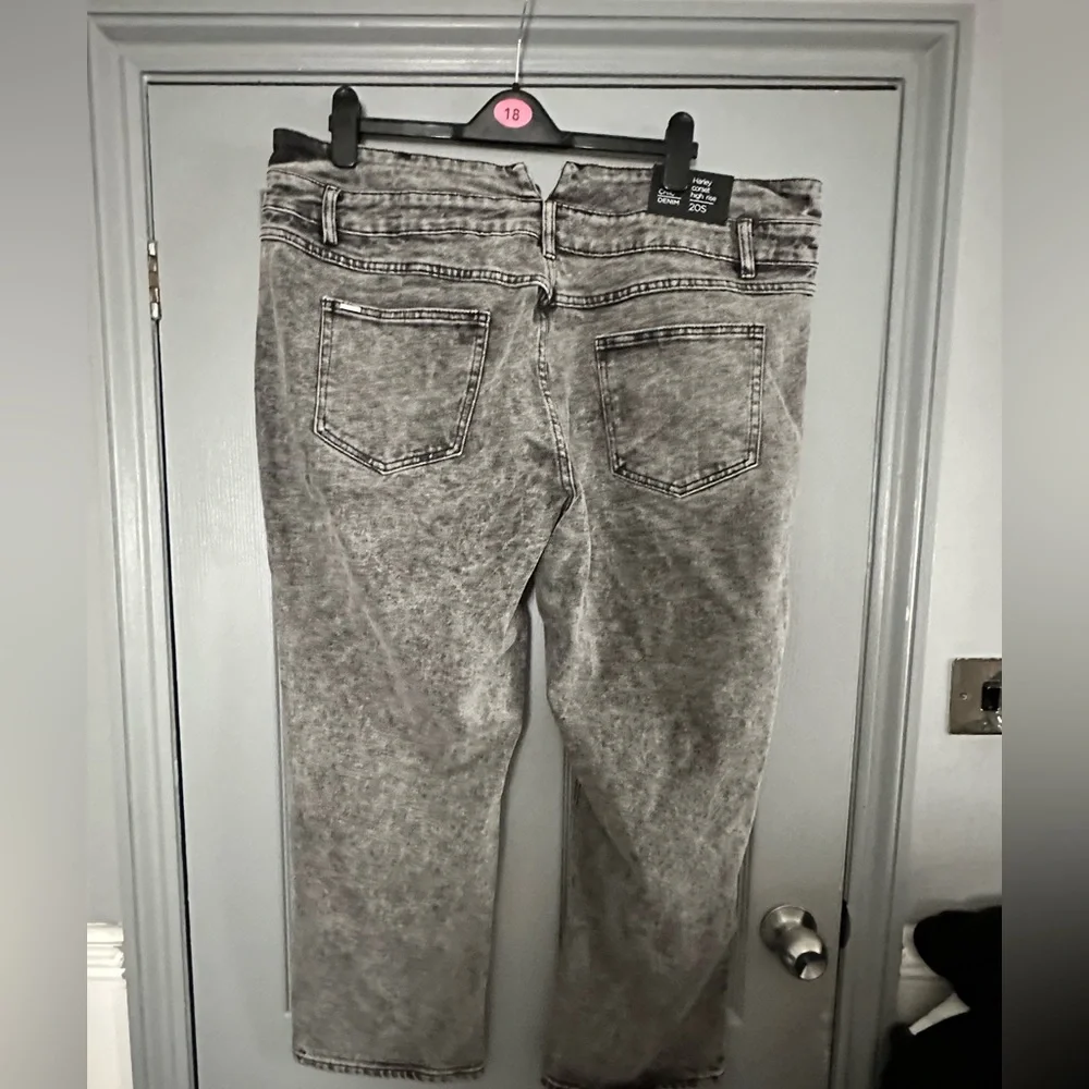 Brand new high waist black grey white wash size 20 - Picture 4 of 7